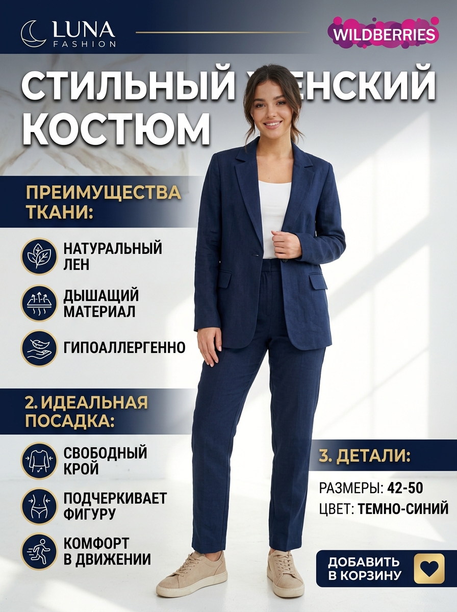 Карточка одежды для Wildberries