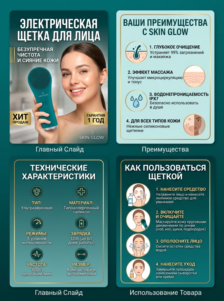 Карточка косметики Wildberries с инфографикой